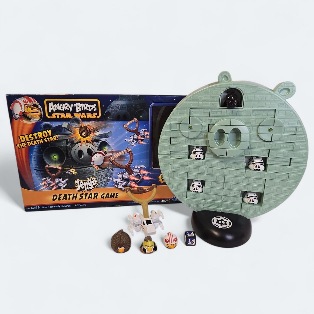 Jenga Angry Birds Star Wars Death Star Game 2012 **COMPLETE**